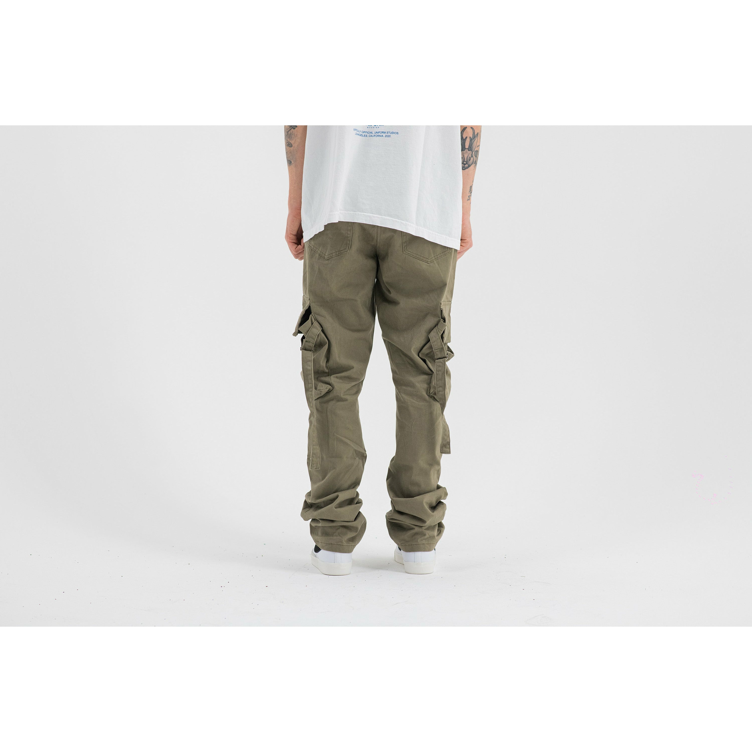 Uniform Strapped Cargos (Dusted Green) UNIFORM STUDIOS