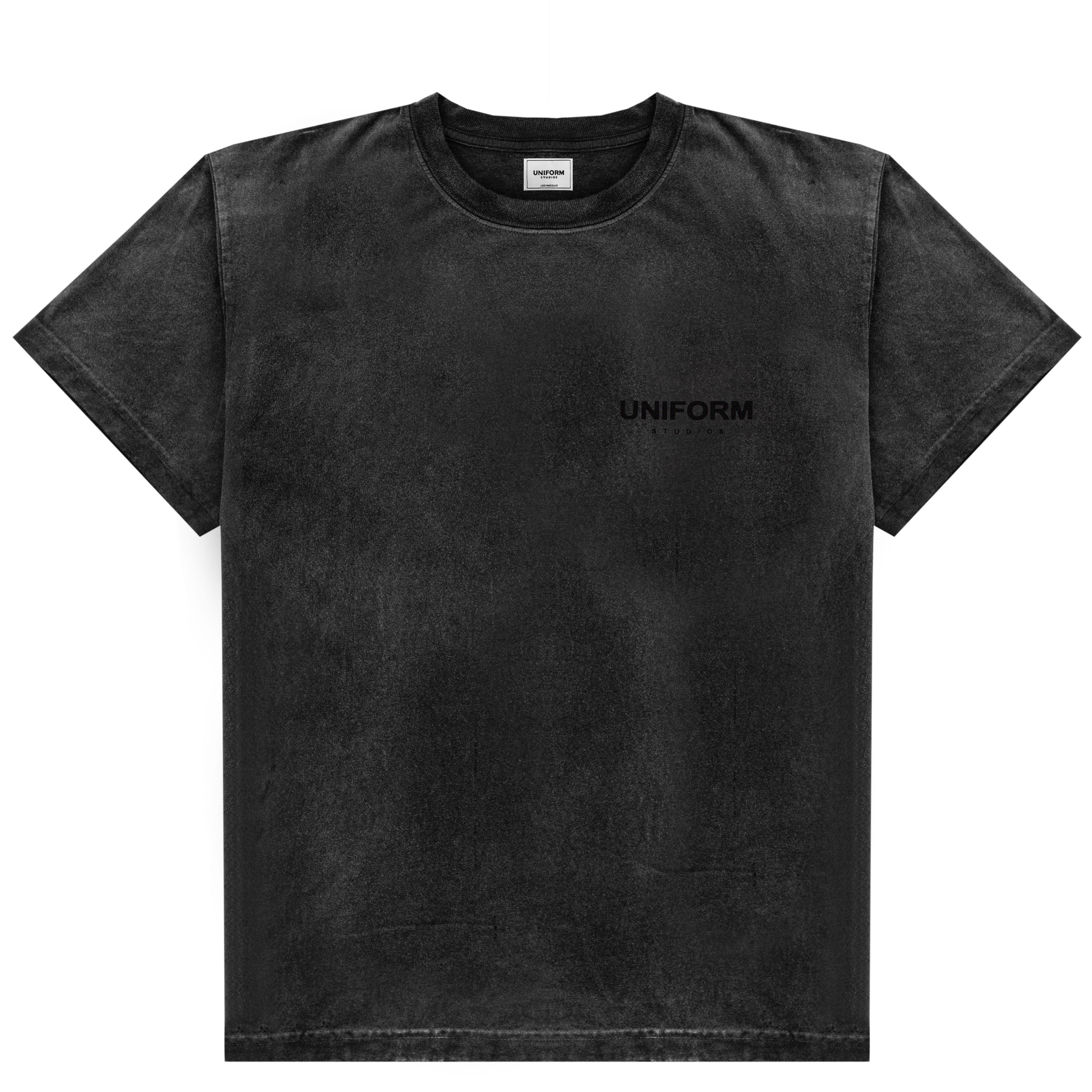 Uniform Studios Logo Tee (Aged Black) UNIFORM STUDIOS