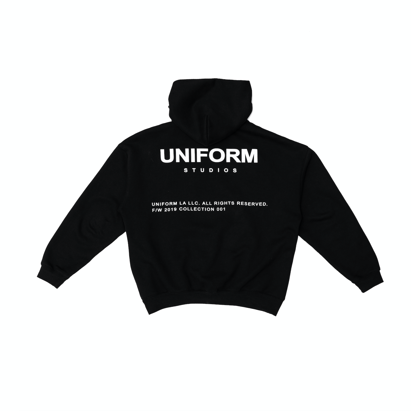 Uniform Studios Classic Logo Hoodie in Black UNIFORM STUDIOS