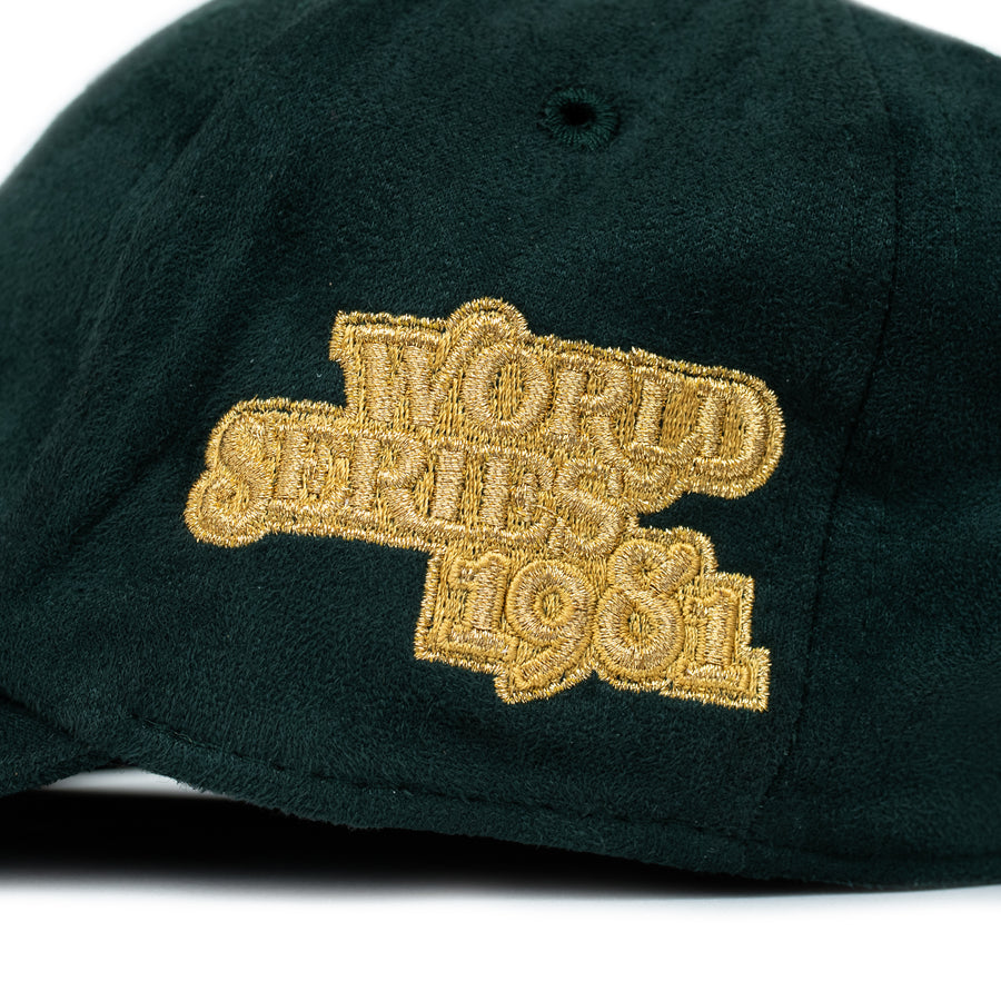 Uniform LA Gold Stamp Suede Strap-back  (Mustard)