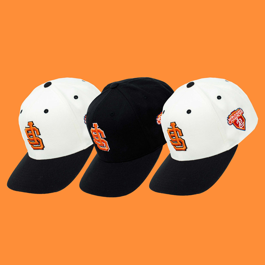 World Champions Two Tone SF Snapback (Cream/Black)
