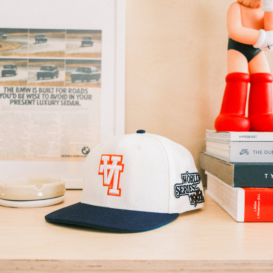 LA 1981 World Series Snapback (Cream/Navy/Tri Color LA)