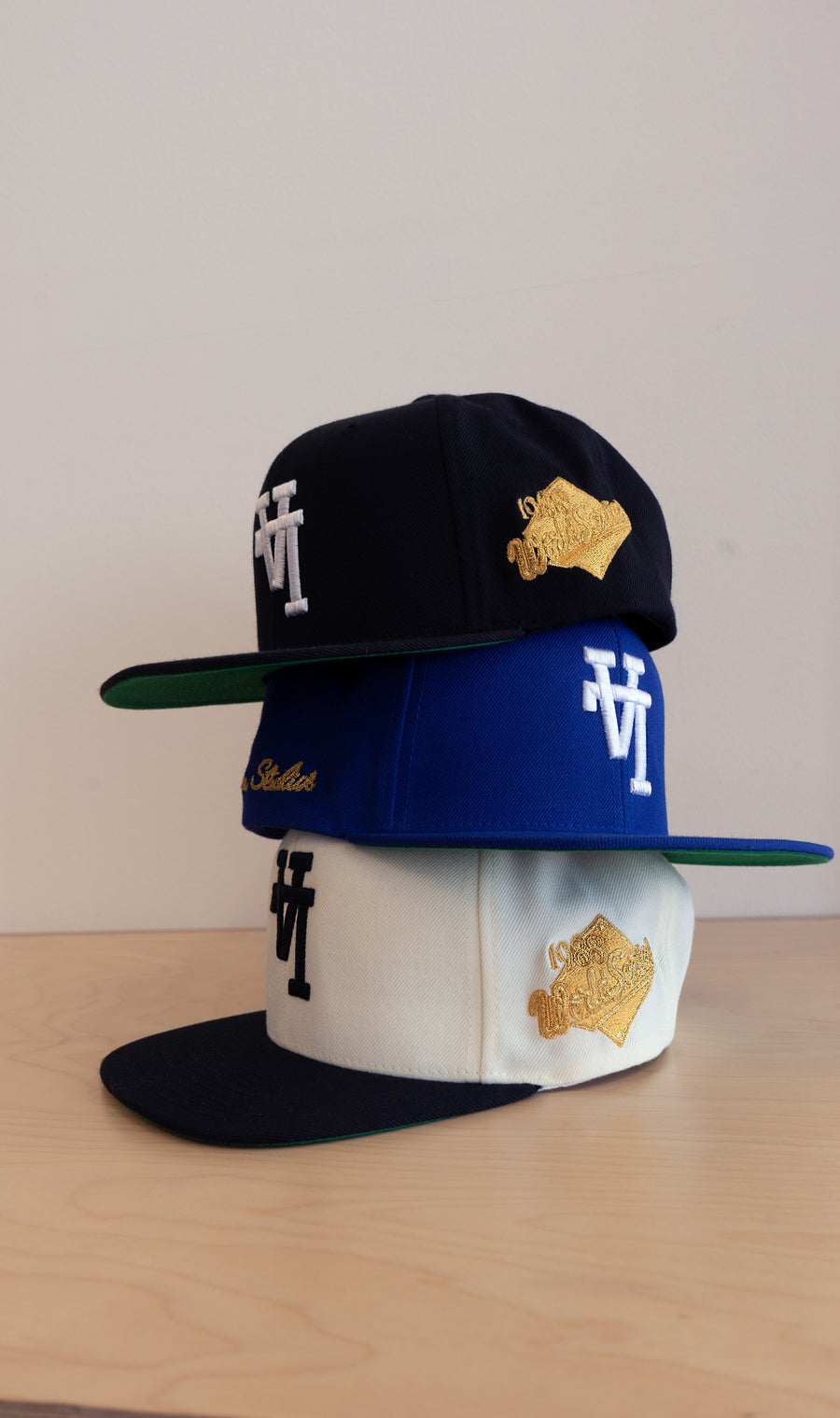 LA World Series 1988 Gold Stamp Snapback (Cream/Black)