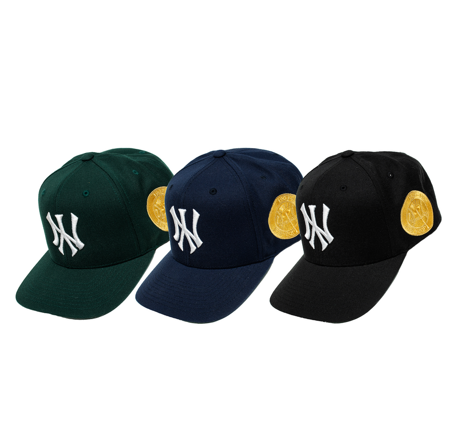 NY 50th Year Anniversary Gold Stamp Snapback (Black)