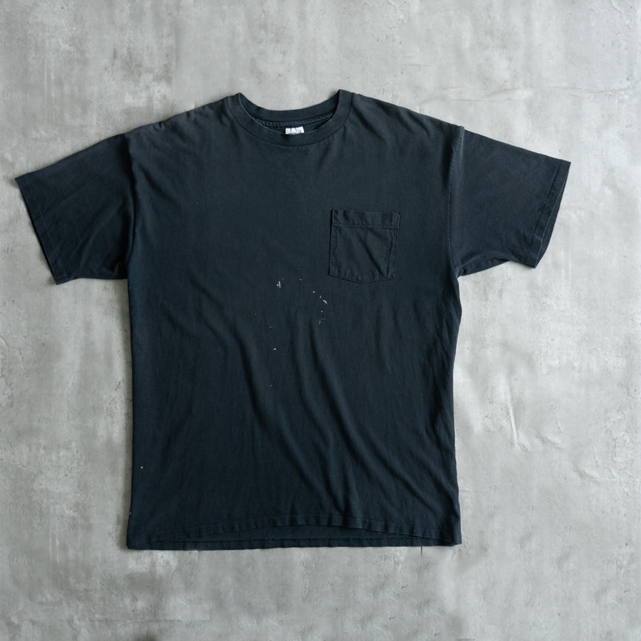 ANVIL AGED BLACK (MADE IN USA) BLANK POCKET T-SHIRT (2XL)