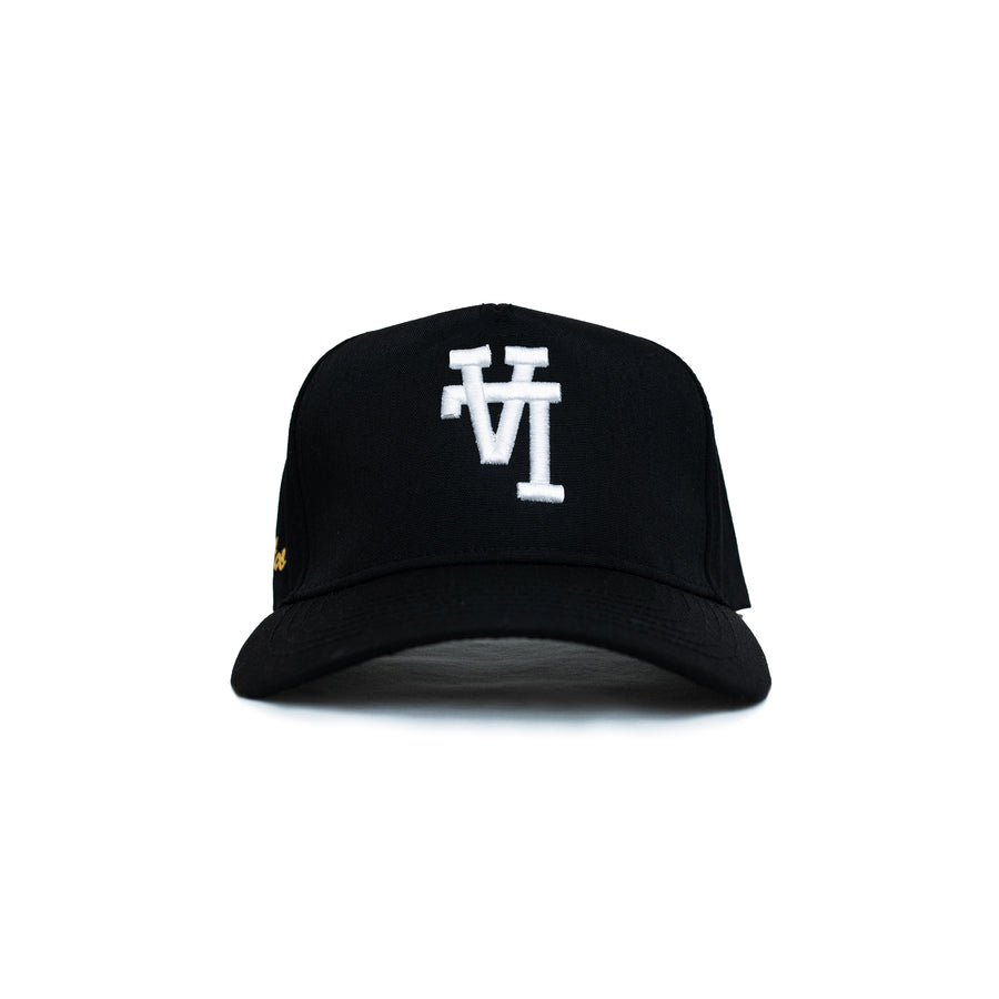 LA Essential 5 Panel SnapBack (Black)