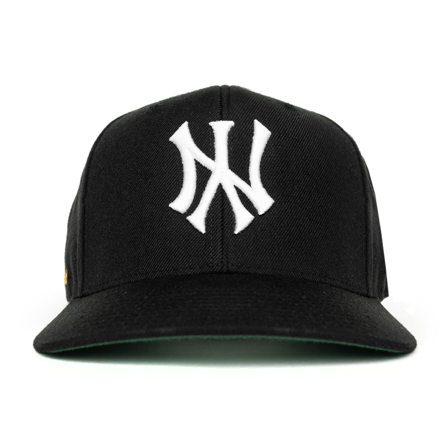 NY 50th Year Anniversary Gold Stamp Snapback (Black)