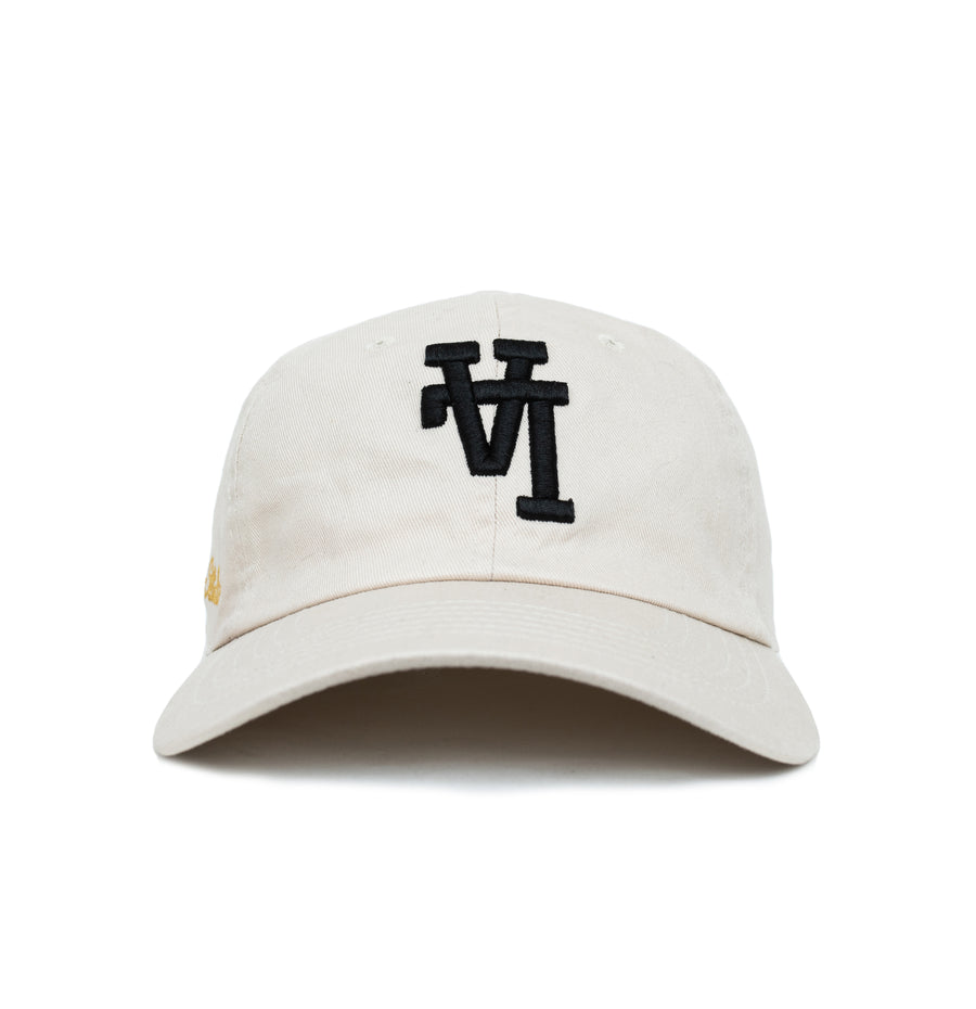 LA Dad Cap (Cream/Black)