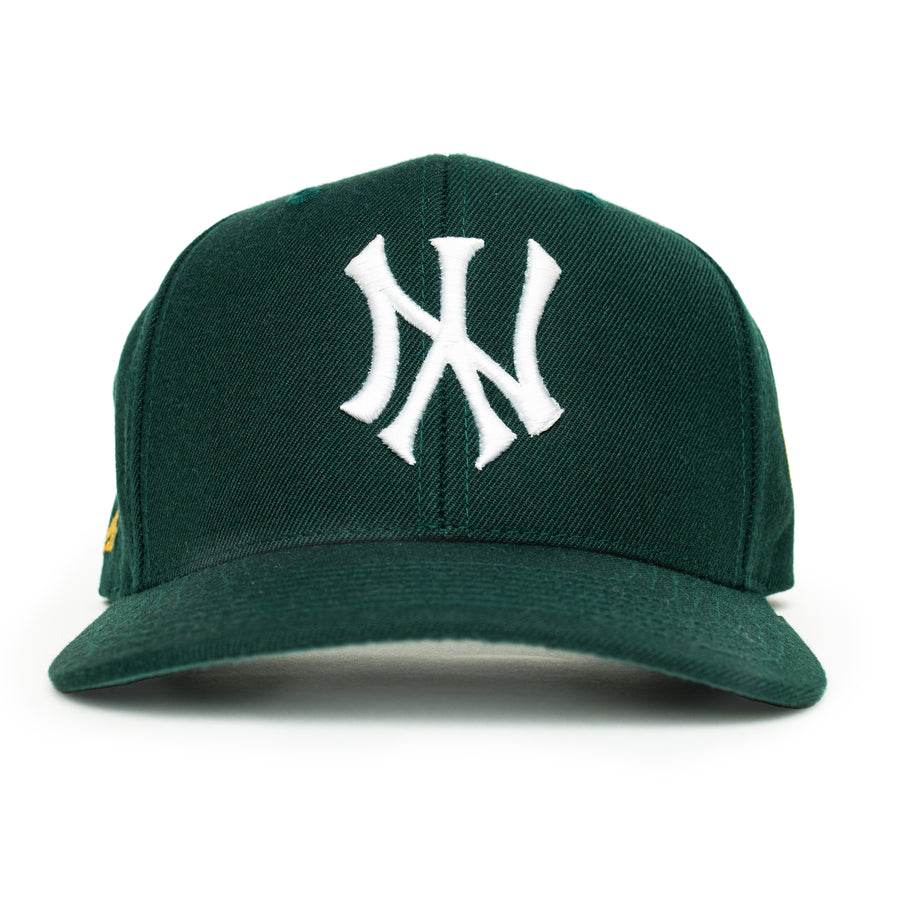 NY 50th Year Anniversary Gold Stamp Snapback (Forest Green)