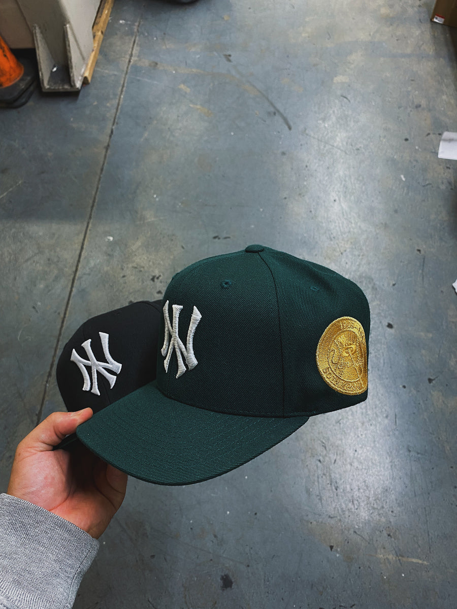 NY 50th Year Anniversary Gold Stamp Snapback (Black)