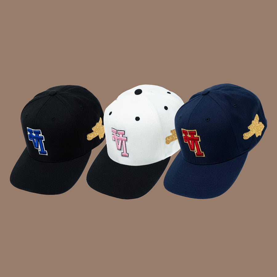 LA World Series 1981 Gold Stamp Snapback (Navy/Gold/Red)