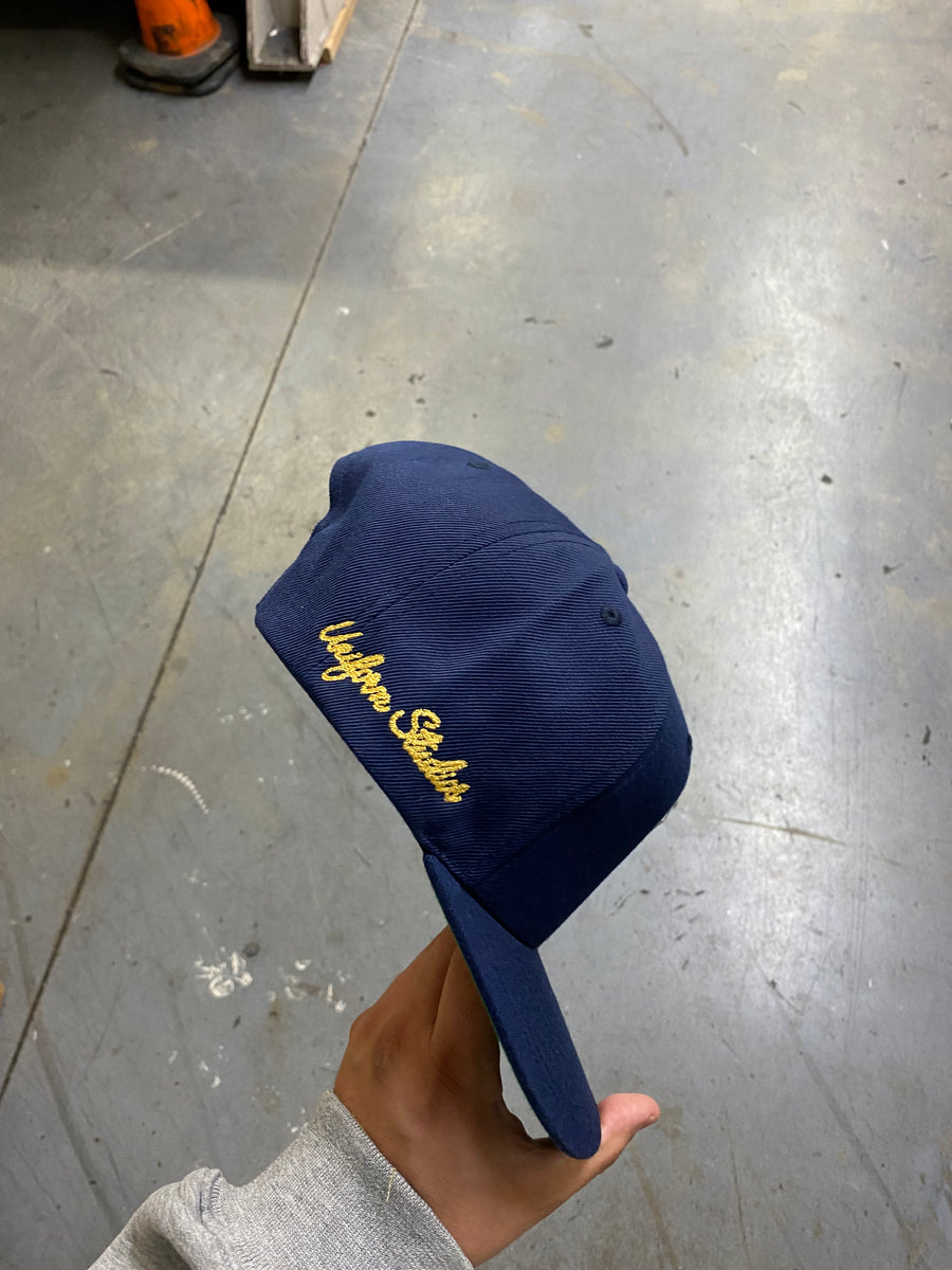NY 50th Year Anniversary Gold Stamp Snapback (Black)