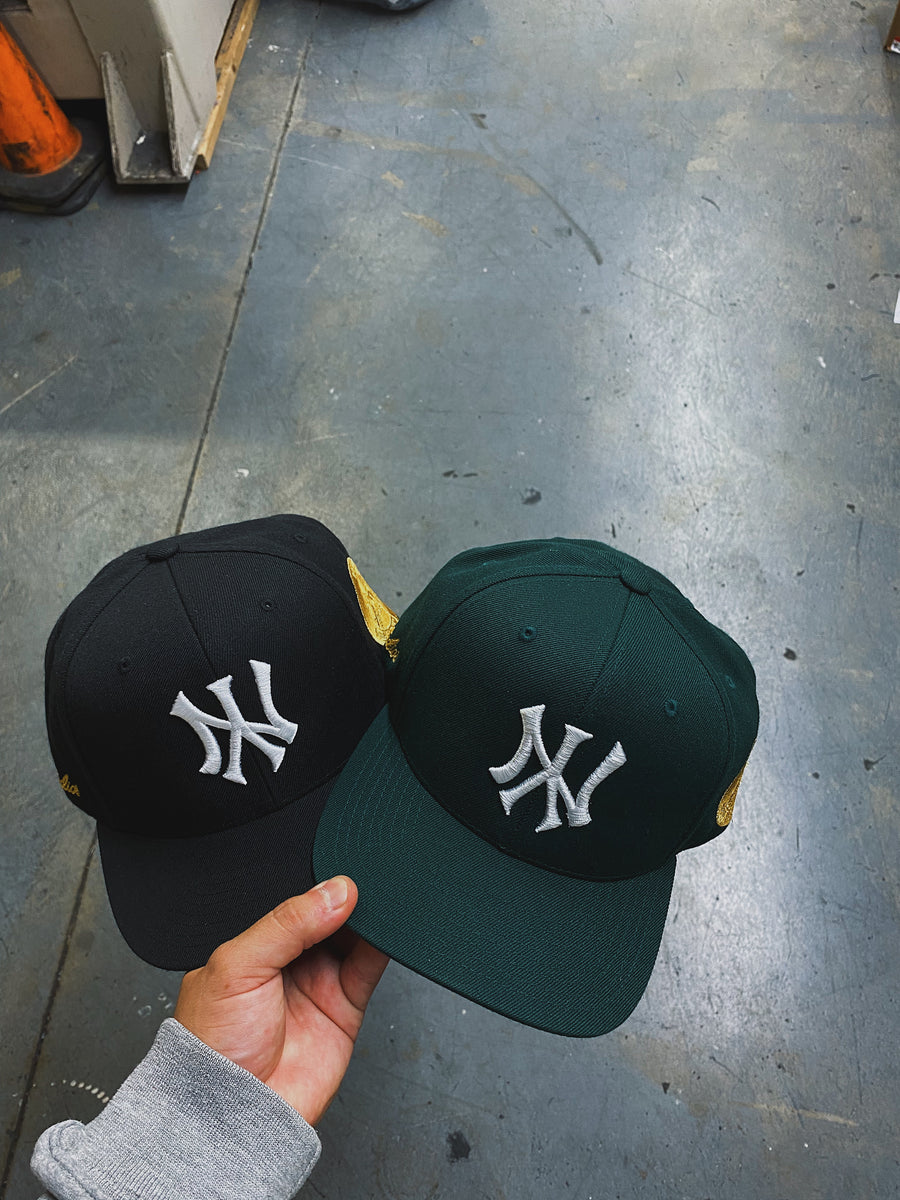 NY 50th Year Anniversary Gold Stamp Snapback (Black)