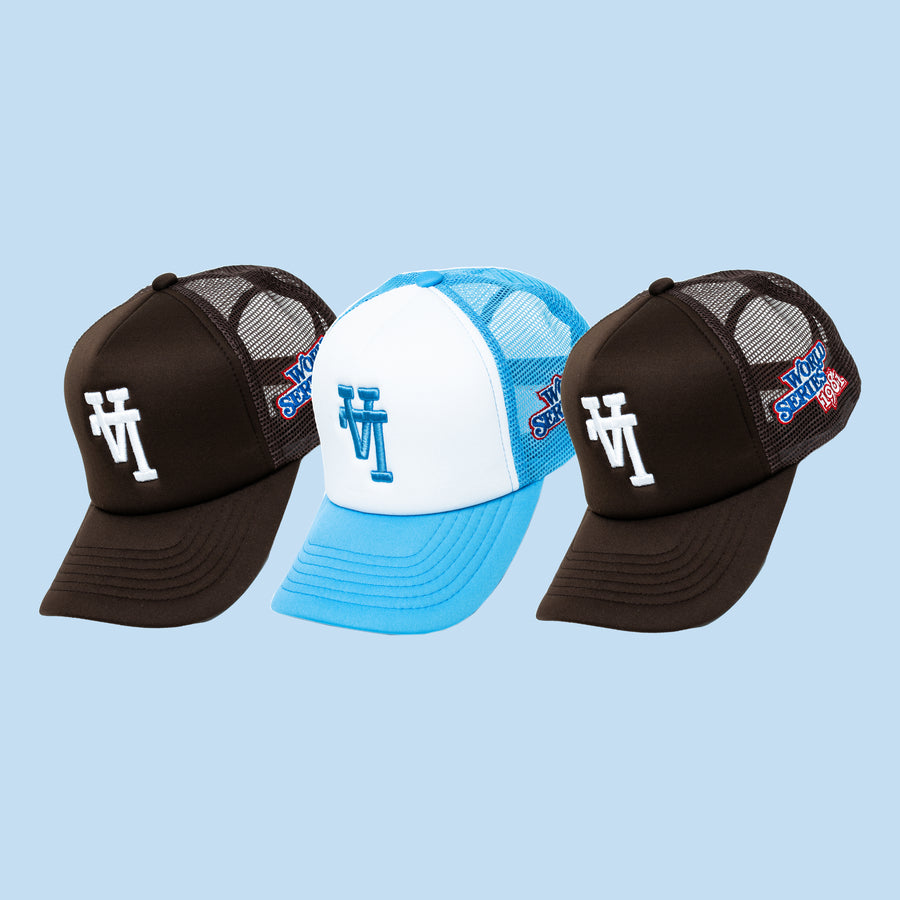 LA Foam Trucker Snapback 1981 World Series (UNC Blue/White)