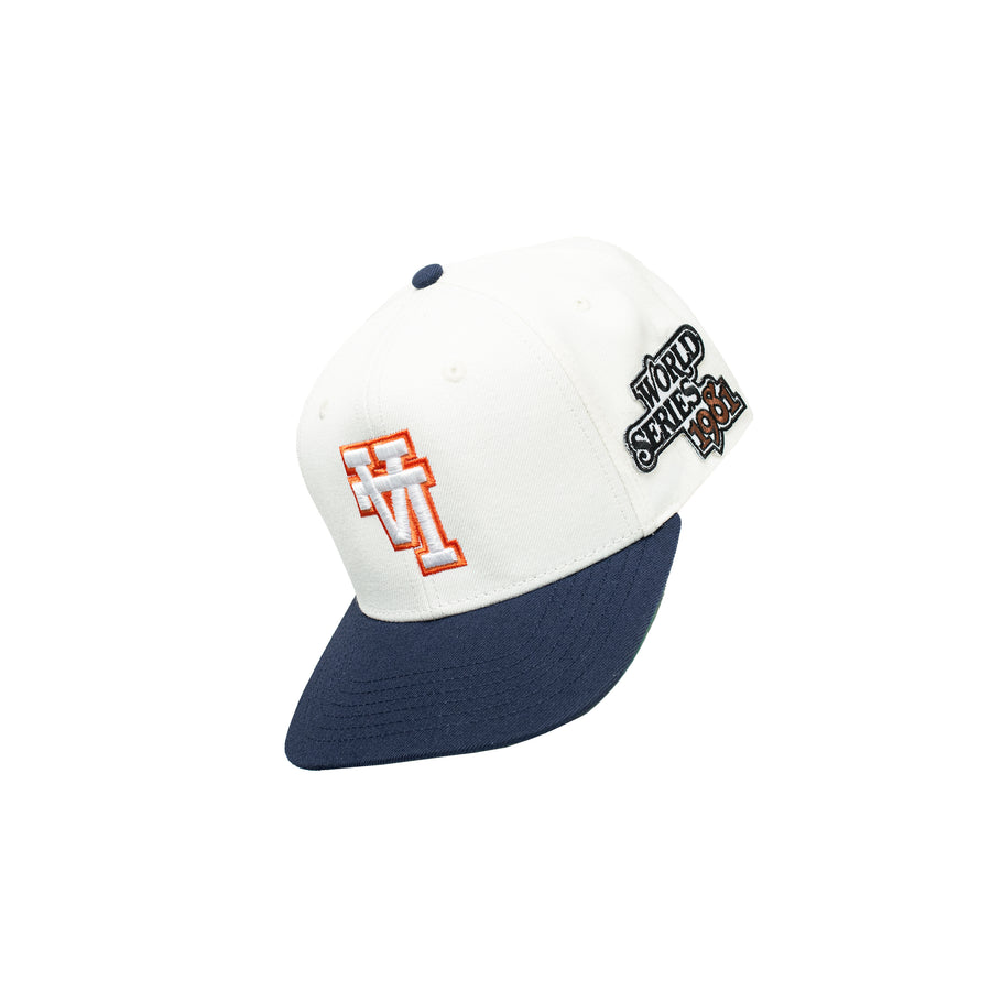 LA 1981 World Series Snapback (Cream/Navy/Tri Color LA)