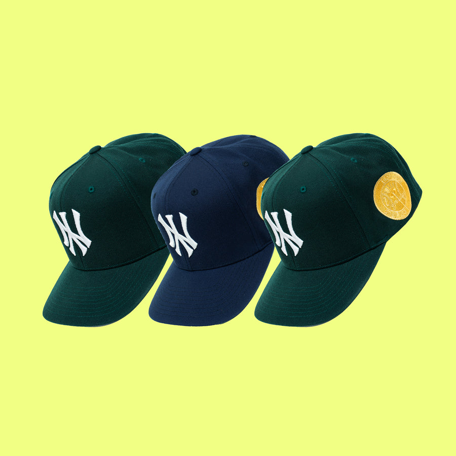 NY 50th Year Anniversary Gold Stamp Snapback (Forest Green)