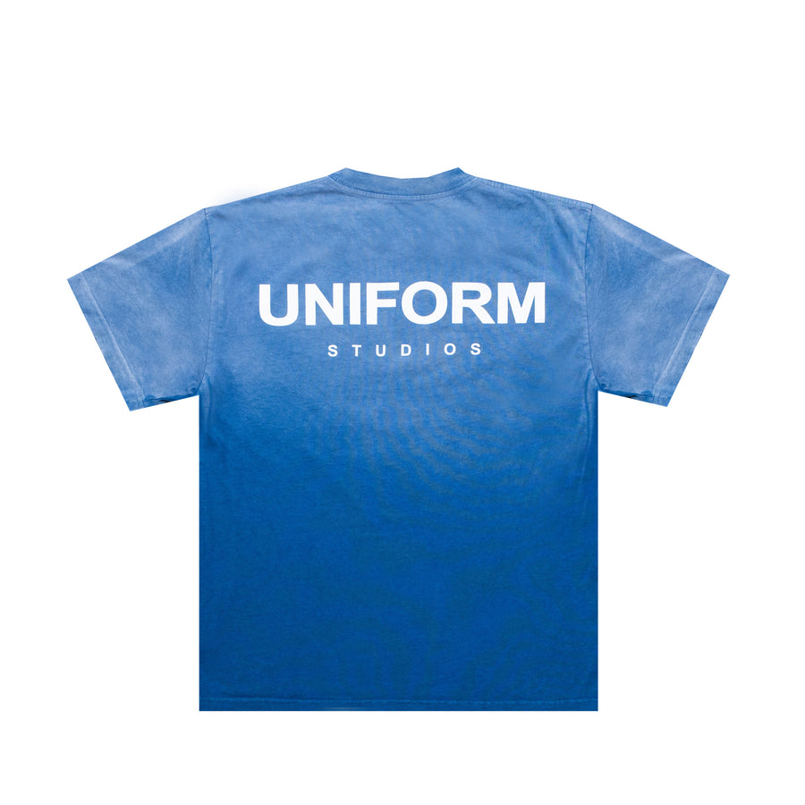 Uniform Studios Logo Tee Ombre (Sea Blue)