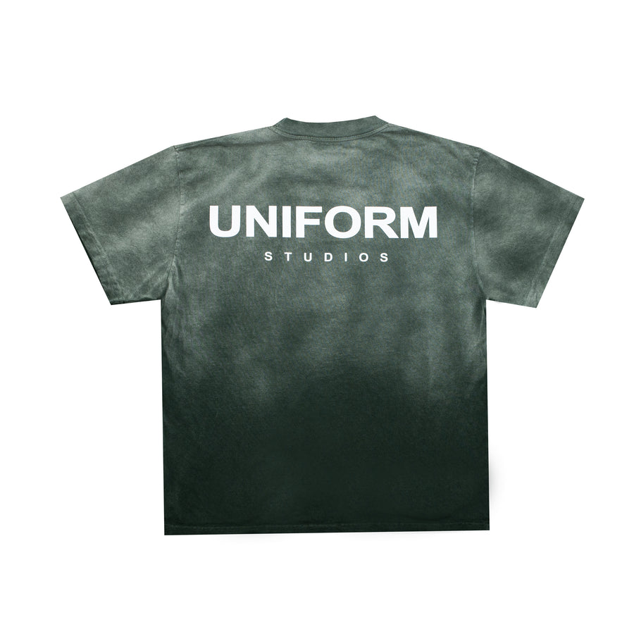 Uniform Studios Logo Tee Ombre (Sea Moss Green)