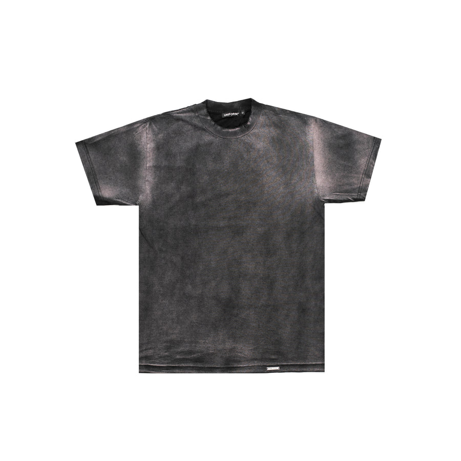 Vintage Sun-Dried Logo Tee in Faded Black