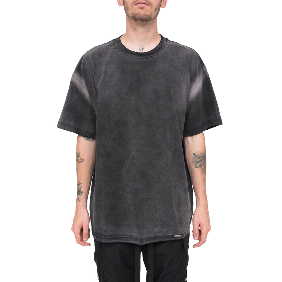 Vintage Sun-Dried Logo Tee in Faded Black