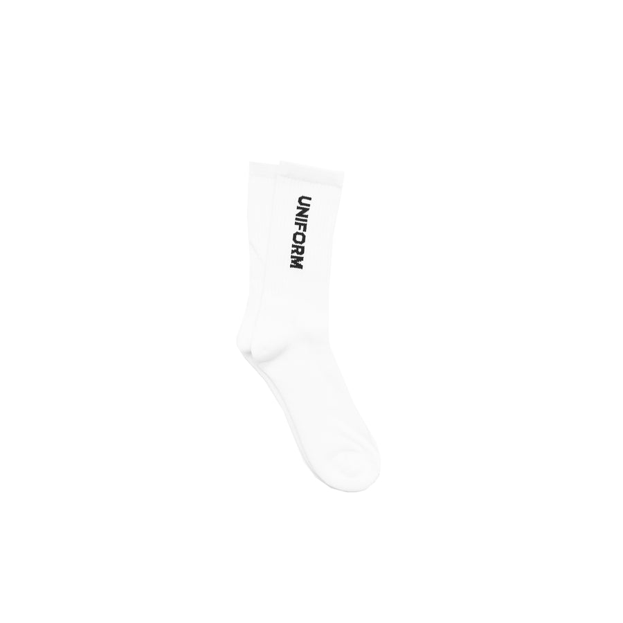 Uniform Studios Logo Socks in White