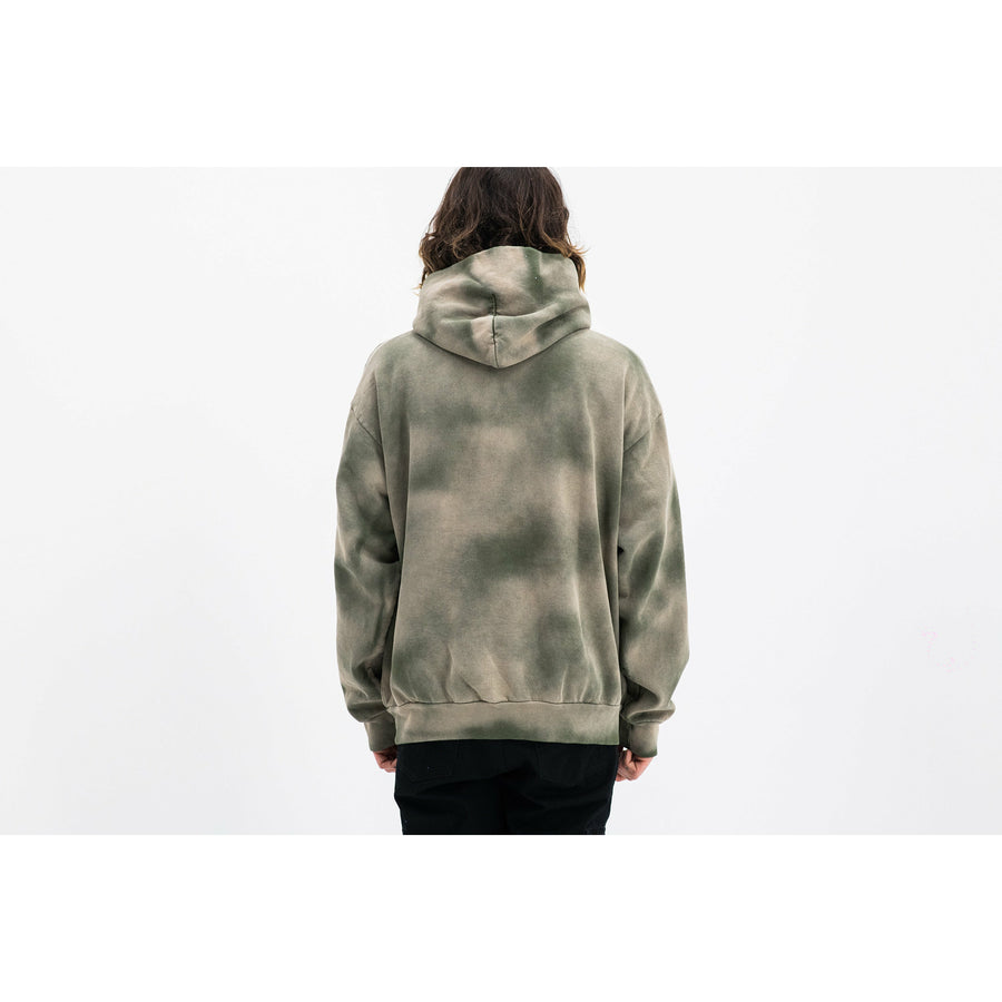 Paint Splatter Logo Hoodie (Dusted Olive)