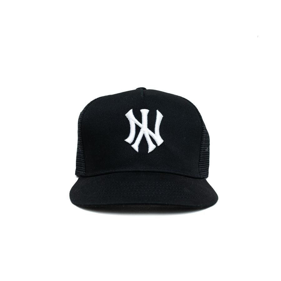 NY Trucker Snapback (Black/Black)
