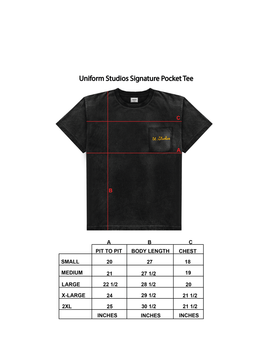 Uniform Studios Logo Tee (Aged Black)