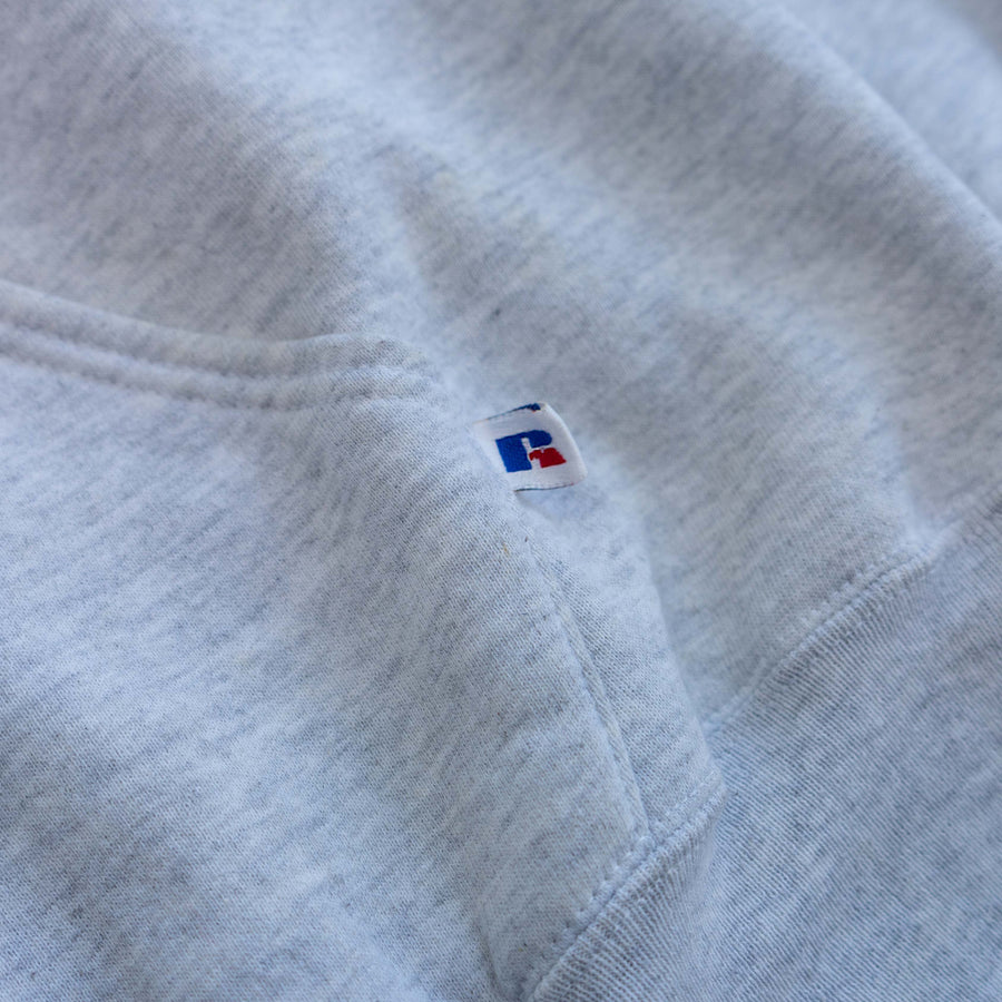 1990'S RUSSELL COLLEGIATE HOODIE HEATHER GREY (2XL)