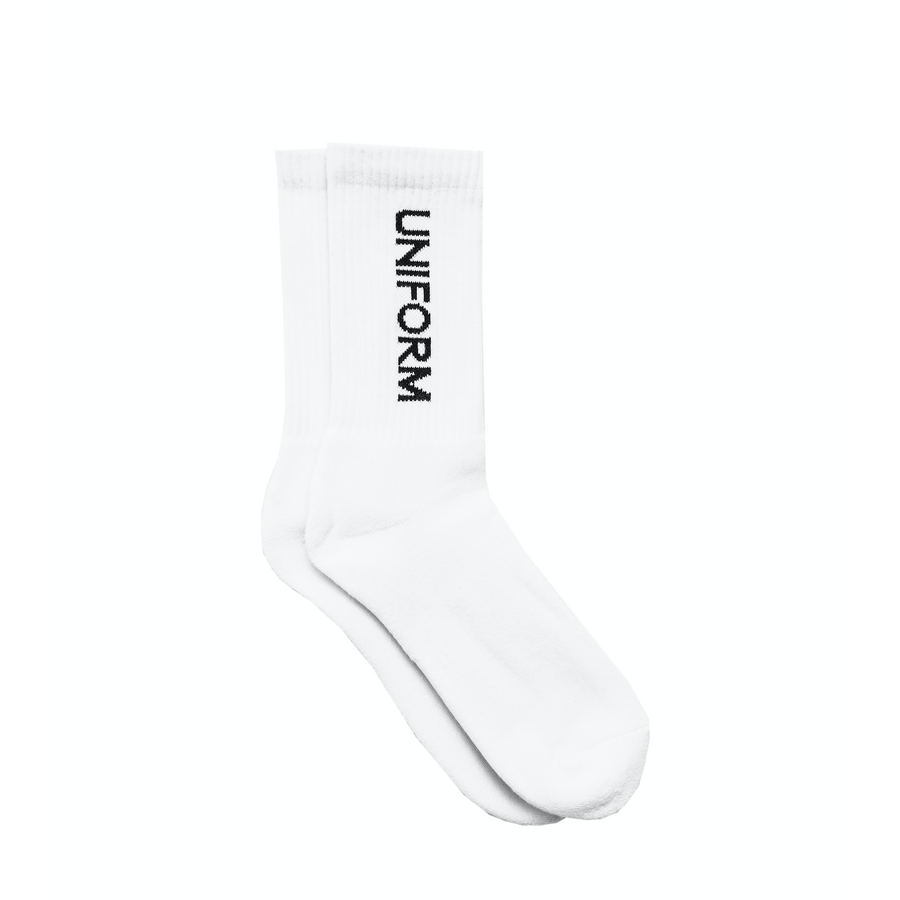 Uniform Logo Socks (White/Black)
