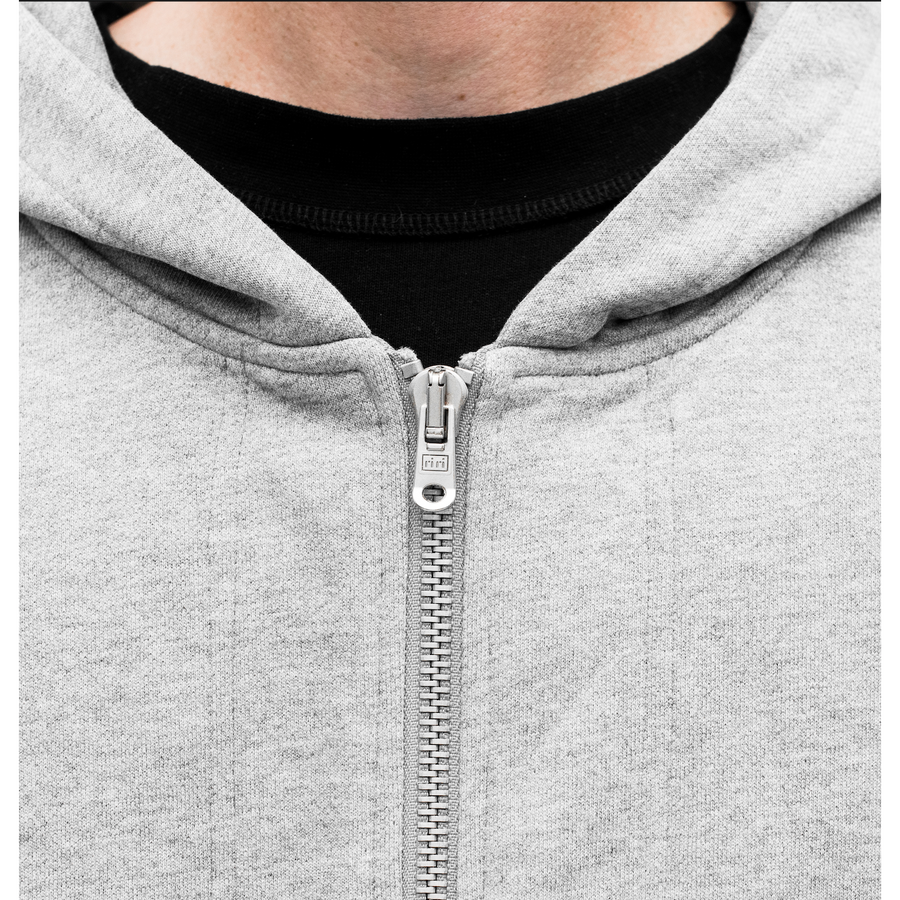 Uniform French Terry Zip Up Hoodies (Heather Grey)