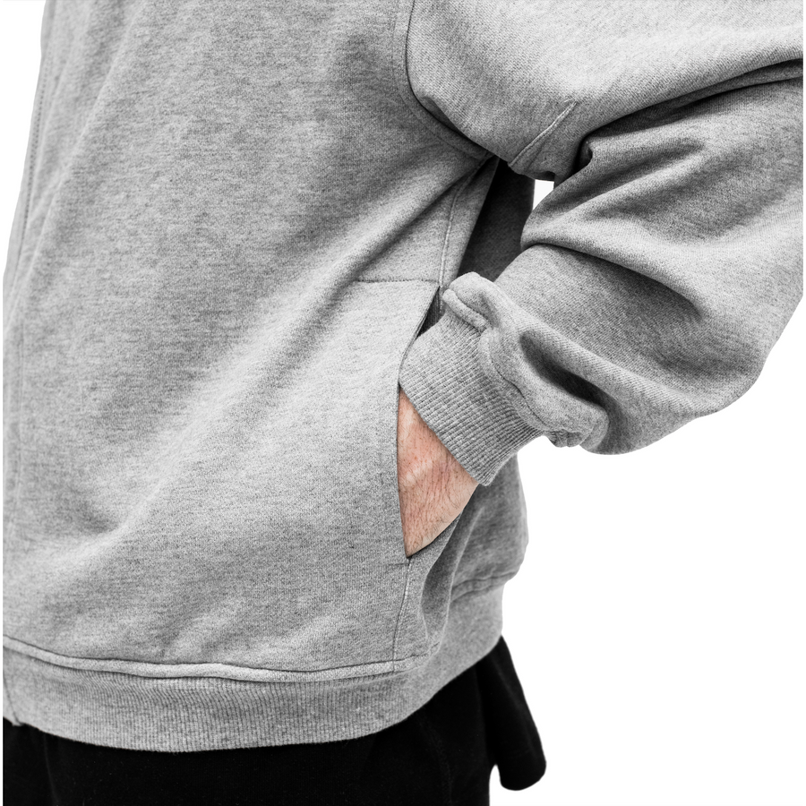 Uniform French Terry Zip Up Hoodies (Heather Grey)