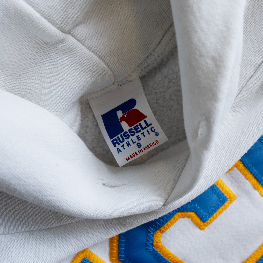 VINTAGE UCLA 1990'S RUSSELL WHITE HOODIE (SMALL)
