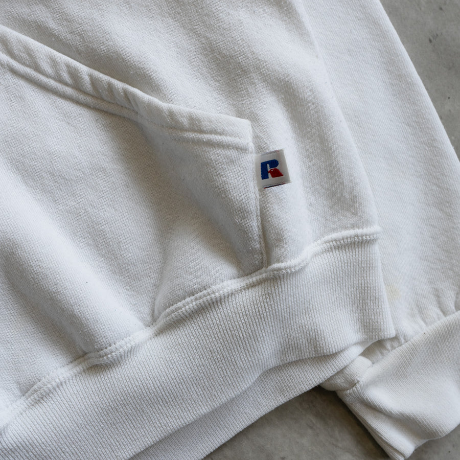 VINTAGE UCLA 1990'S RUSSELL WHITE HOODIE (SMALL)