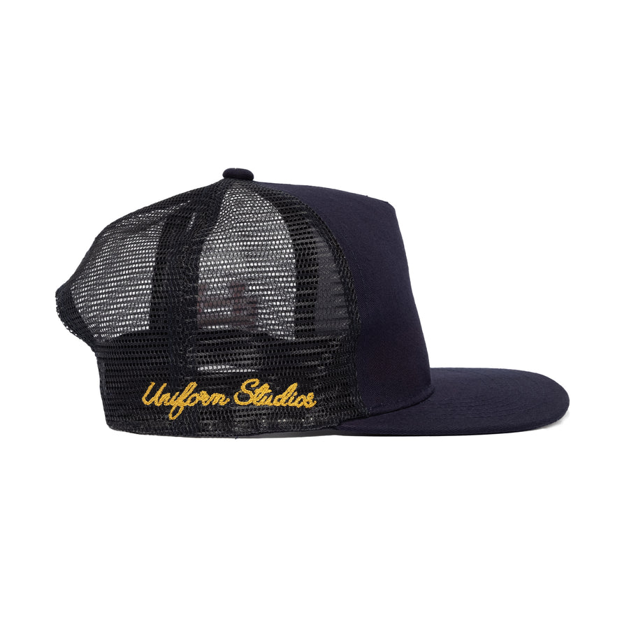 LA X Monogram Trucker Hat (Navy/Navy)