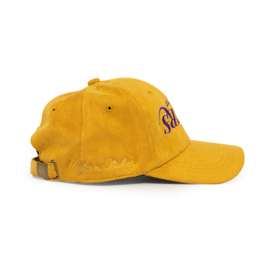 Lakers Suede Strapback (Mustard)