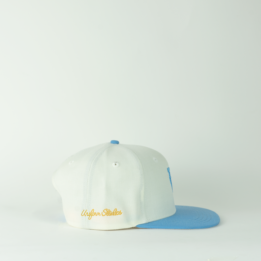 Uniform Retro All Star Game LA Snapback (Baby Blue/Cream)