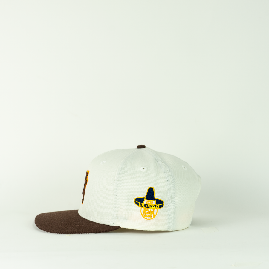 Uniform Retro All Star Game LA Snapback (Brown/Cream)