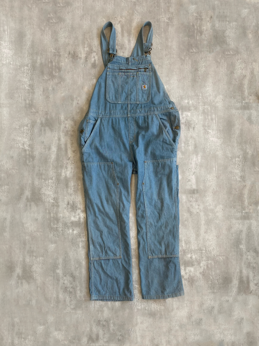 CARHARTT MENS BIB OVERALLS CANVAS DOUBLE KNEE CARPENTER (XL)