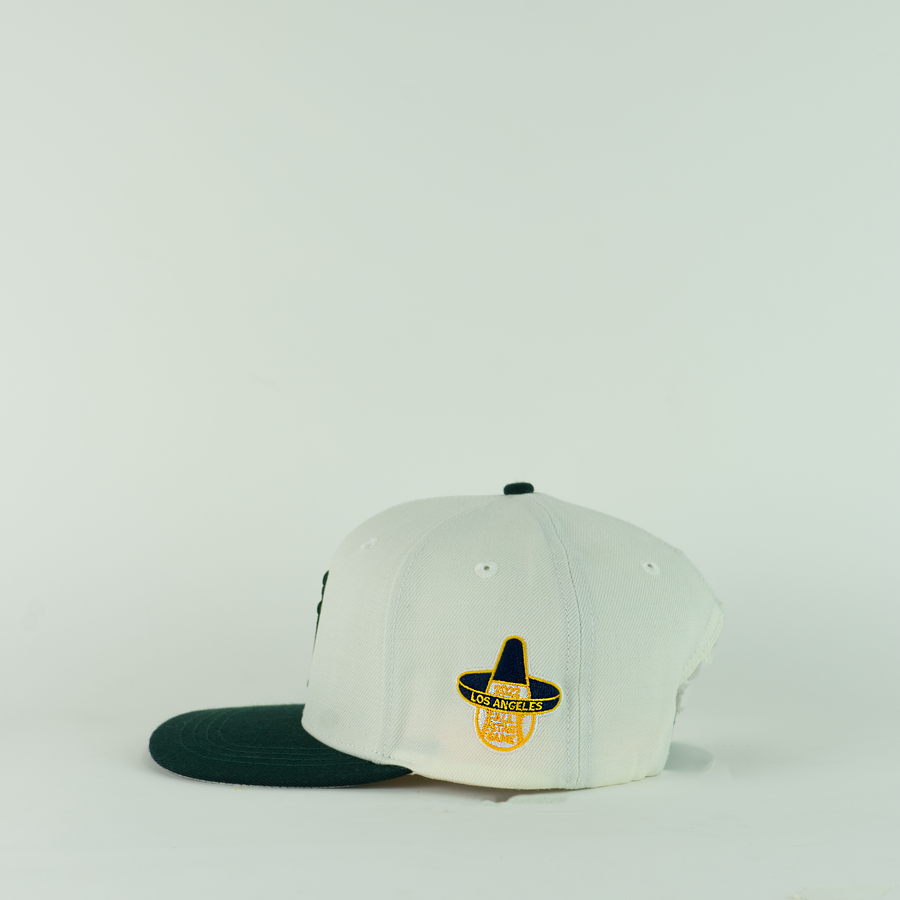 Uniform Retro All Star Game LA Snapback (Forest Green/Cream)