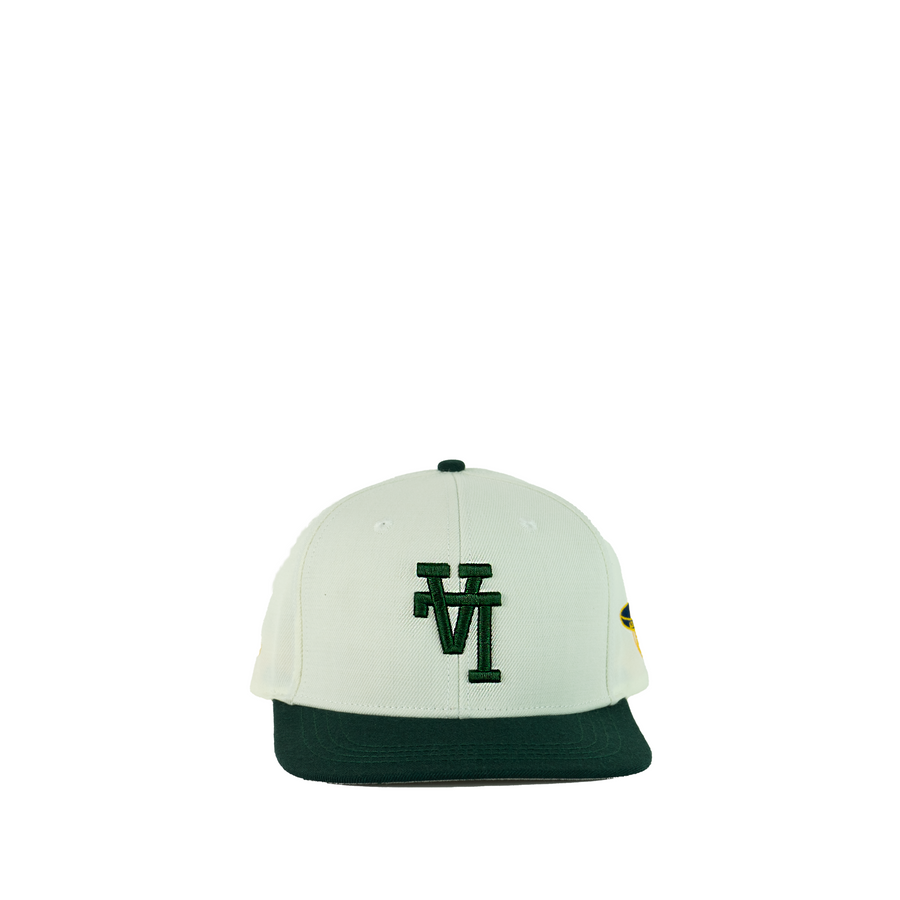 Uniform Retro All Star Game LA Snapback (Forest Green/Cream)