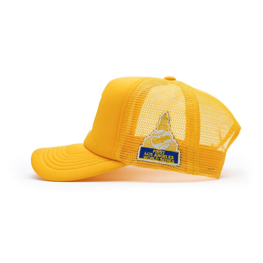 World Series LA Trucker Snapback (Gold/Gold)
