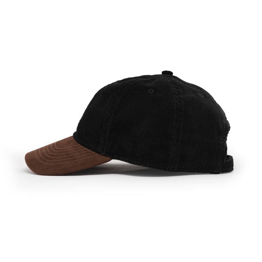 LA Corduroy Two Tone Cap (Black/Brown)