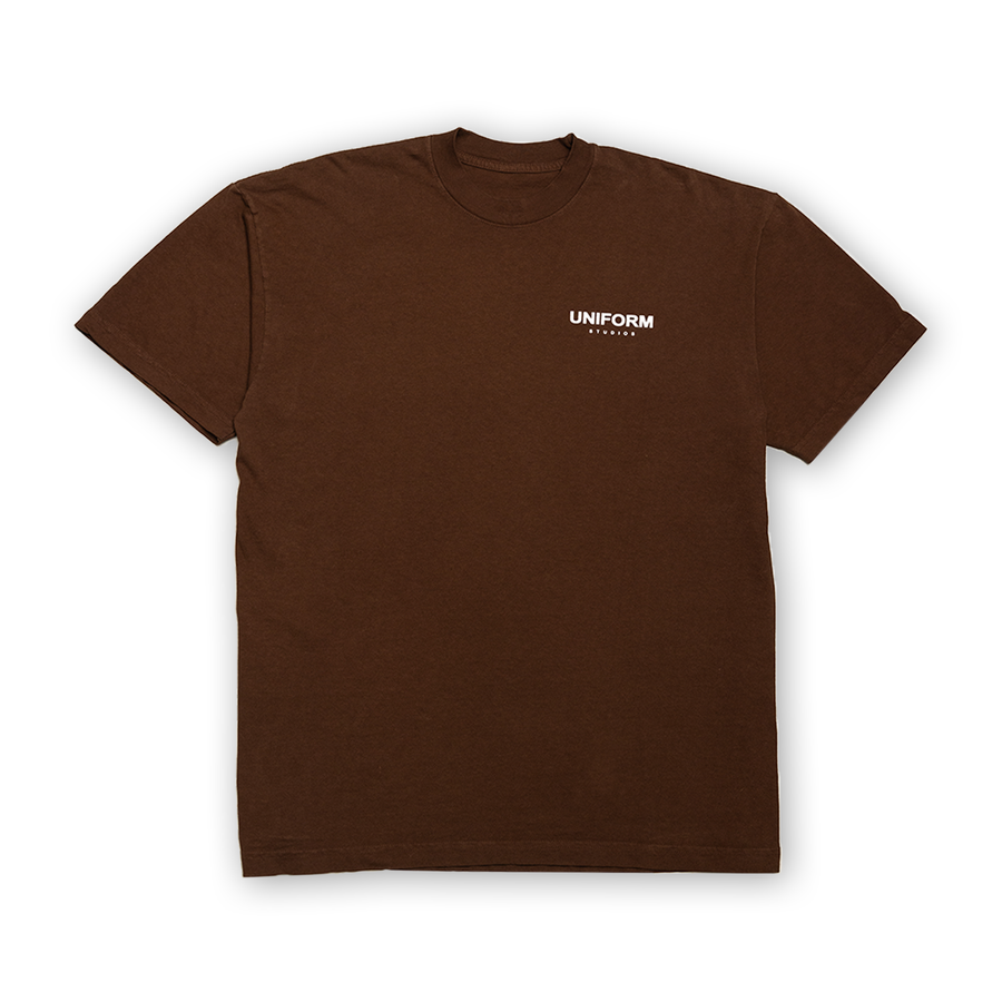 Uniform Studios Logo Tee (Chocolate Brown)