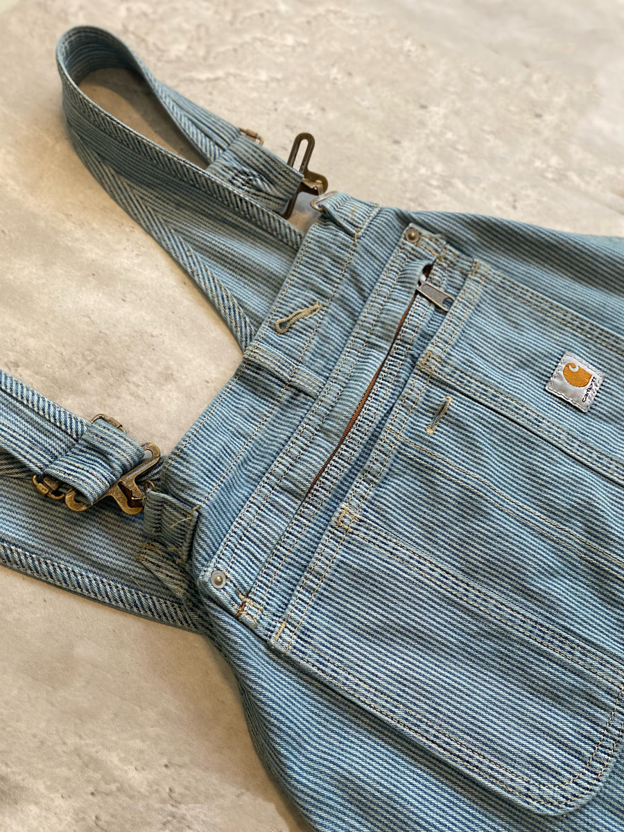 CARHARTT MENS BIB OVERALLS CANVAS DOUBLE KNEE CARPENTER (XL)