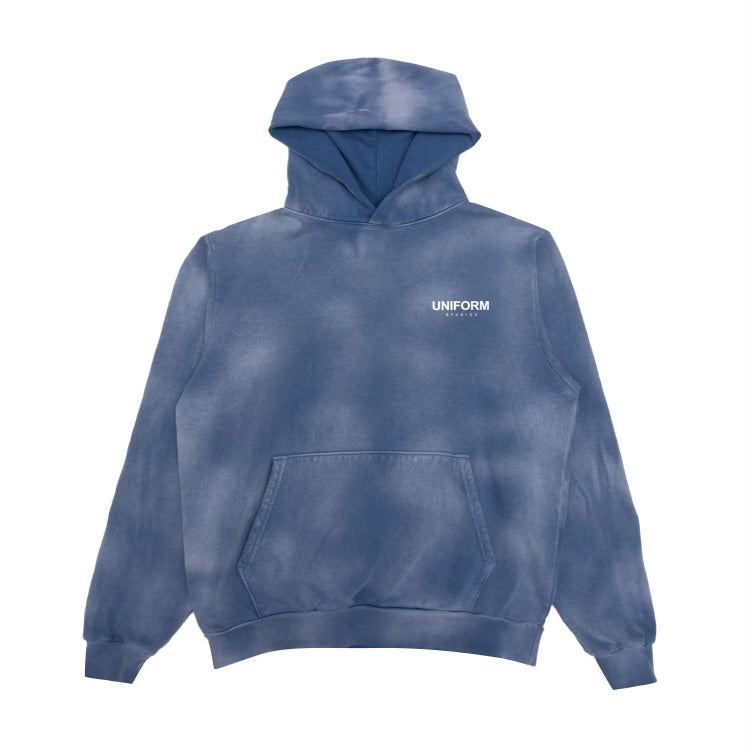 Uniform Studios Logo Fleece Hoodie  (Light Denim)