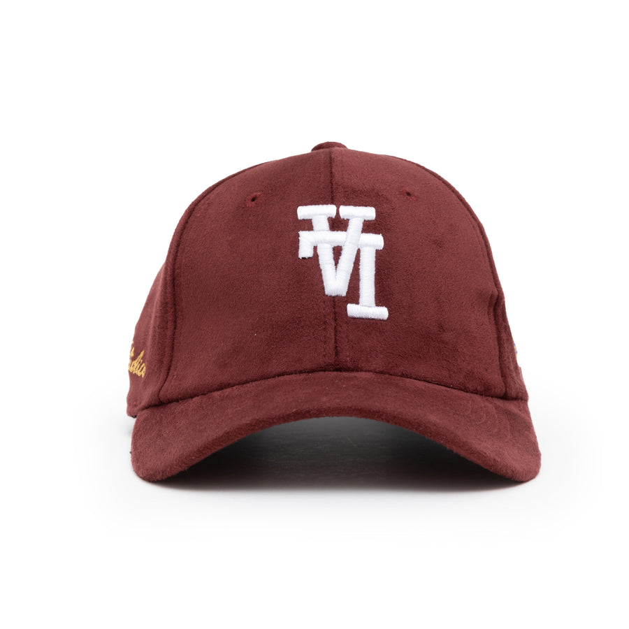 World Series LA Suede Strap-back  (Burgundy)