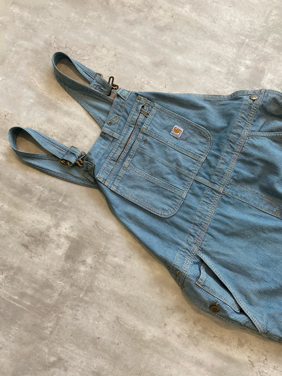 CARHARTT MENS BIB OVERALLS CANVAS DOUBLE KNEE CARPENTER (XL)