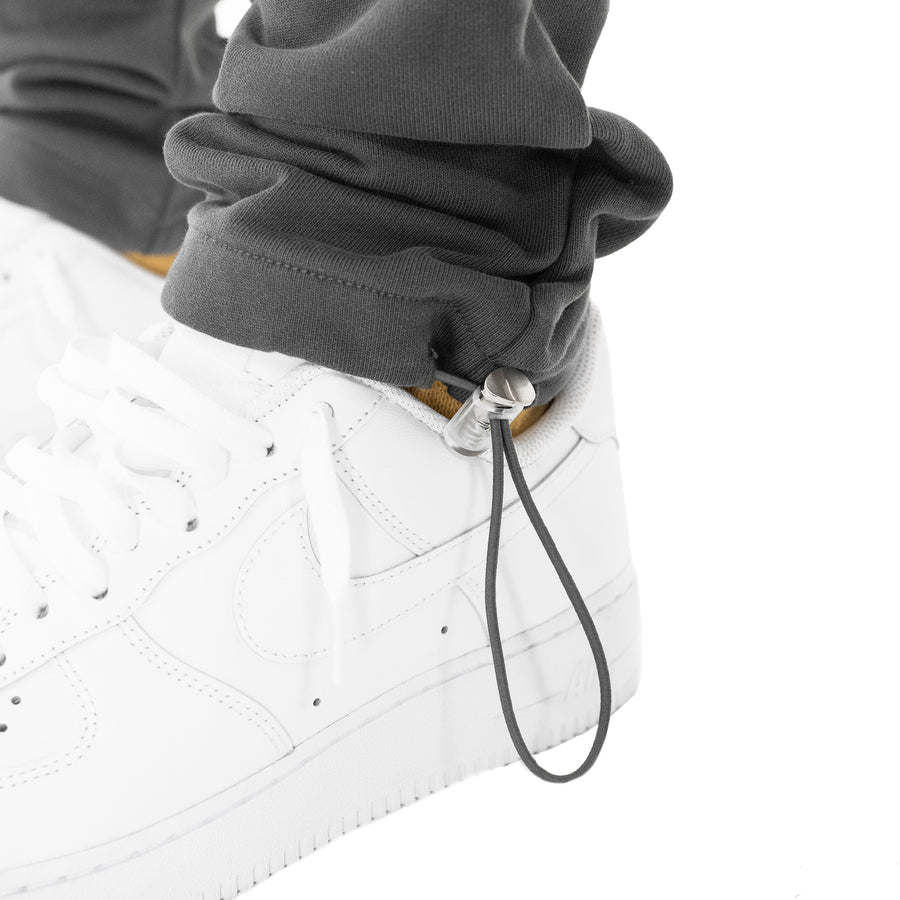 Uniform French Terry Drawcord Sweatpants (DEEP GREY)