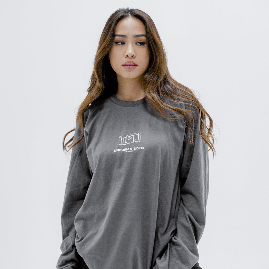 UNIFORM STUDIOS X TFTI MERCH LONG SLEEVE (DEEP GREY)